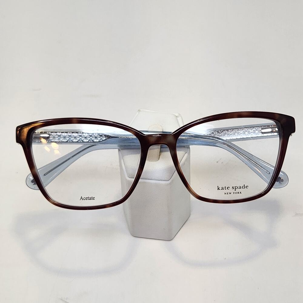 Kate Spade NY Belen Tortoise Blue Eyeglasses Frames Full Rim Acetate Designer